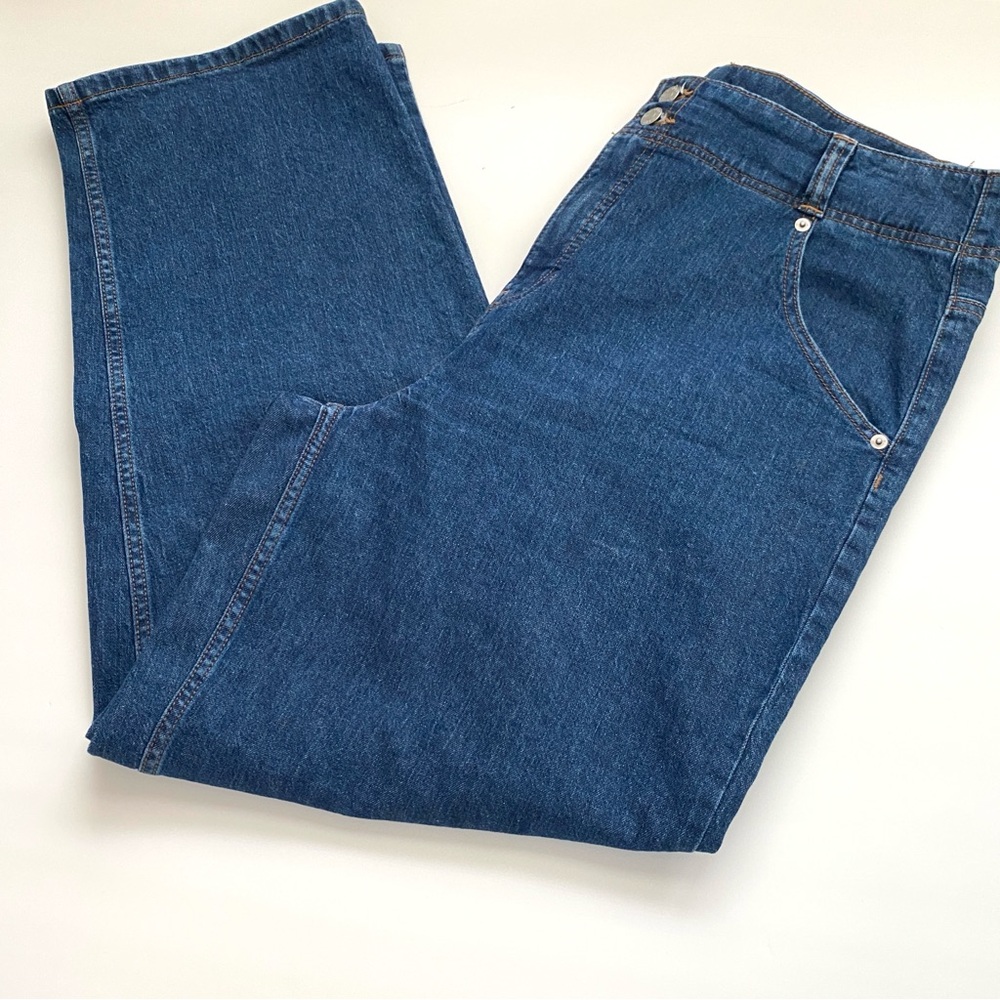 BANANA REPUBLIC BLUE JEANS 33 ULTRA HIGH-RISE STRAIGHT LEG CLASSIC DENIM SIZE 33 - Picture 3 of 14